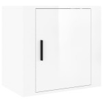 vidaXL Noptiere de perete, 2 buc., alb extralucios, 50x30x47 cm