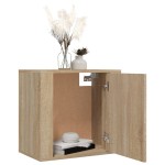 vidaXL Noptiere de perete, 2 buc., stejar sonoma, 50x30x47 cm