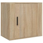 vidaXL Noptiere de perete, 2 buc., stejar sonoma, 50x30x47 cm