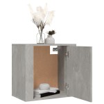 vidaXL Noptiere de perete, 2 buc., gri beton, 50x30x47 cm