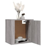 vidaXL Noptiere de perete, 2 buc., gri sonoma, 50x30x47 cm