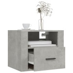 vidaXL Noptieră de perete, gri beton, 50x36x40 cm vidaXL Noptieră de perete, gri beton, 50x36x40 cm