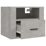 vidaXL Noptieră de perete, gri beton, 50x36x40 cm vidaXL Noptieră de perete, gri beton, 50x36x40 cm