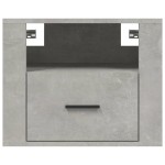 vidaXL Noptiere de perete, 2 buc., gri beton, 50x36x40 cm