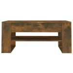 vidaXL Măsuță de cafea, stejar fumuriu, 102x55x45 cm, lemn prelucrat vidaXL Măsuță de cafea, stejar fumuriu, 102x55x45 cm, lemn prelucrat