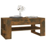 vidaXL Măsuță de cafea, stejar fumuriu, 102x55x45 cm, lemn prelucrat vidaXL Măsuță de cafea, stejar fumuriu, 102x55x45 cm, lemn prelucrat