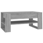 vidaXL Măsuță de cafea, gri sonoma, 102x55x45 cm, lemn prelucrat