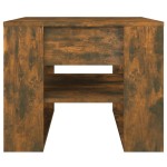 vidaXL Măsuță de cafea, stejar fumuriu, 55,5x55x45 cm, lemn prelucrat vidaXL Măsuță de cafea, stejar fumuriu, 55,5x55x45 cm, lemn prelucrat