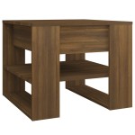 vidaXL Măsuță de cafea, stejar maro, 55,5x55x45 cm, lemn prelucrat vidaXL Măsuță de cafea, stejar maro, 55,5x55x45 cm, lemn prelucrat