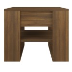 vidaXL Măsuță de cafea, stejar maro, 55,5x55x45 cm, lemn prelucrat vidaXL Măsuță de cafea, stejar maro, 55,5x55x45 cm, lemn prelucrat