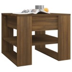 vidaXL Măsuță de cafea, stejar maro, 55,5x55x45 cm, lemn prelucrat vidaXL Măsuță de cafea, stejar maro, 55,5x55x45 cm, lemn prelucrat