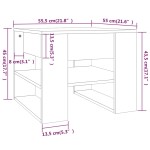 vidaXL Măsuță de cafea, stejar maro, 55,5x55x45 cm, lemn prelucrat vidaXL Măsuță de cafea, stejar maro, 55,5x55x45 cm, lemn prelucrat