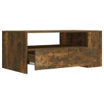vidaXL Măsuță de cafea, stejar fumuriu, 102x55x42 cm, lemn prelucrat