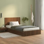 vidaXL Tăblie de pat, stejar maro, 120x1,5x80 cm, lemn compozit vidaXL Tăblie de pat, stejar maro, 120x1,5x80 cm, lemn compozit