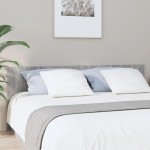vidaXL Tăblie de pat, gri sonoma, 200x1,5x80 cm, lemn compozit vidaXL Tăblie de pat, gri sonoma, 200x1,5x80 cm, lemn compozit