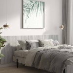 vidaXL Tăblie pat de perete, gri sonoma, 240x1,5x80 cm, lemn compozit vidaXL Tăblie pat de perete, gri sonoma, 240x1,5x80 cm, lemn compozit