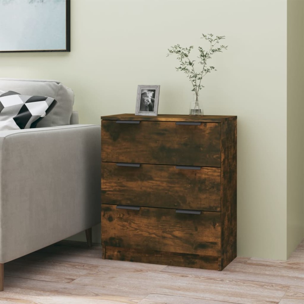 vidaXL Dulap, stejar fumuriu, 60x30x70 cm, lemn prelucrat