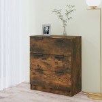 vidaXL Dulap, stejar fumuriu, 60x30x70 cm, lemn prelucrat
