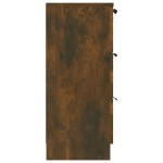vidaXL Dulap, stejar fumuriu, 60x30x70 cm, lemn prelucrat