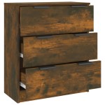 vidaXL Dulap, stejar fumuriu, 60x30x70 cm, lemn prelucrat