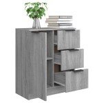 vidaXL Dulap, sonoma gri, 60x30x70 cm, lemn prelucrat
