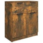 vidaXL Servantă, stejar fumuriu, 60x30x70 cm, lemn prelucrat