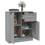 vidaXL Dulap, sonoma gri, 60x30x70 cm, lemn prelucrat