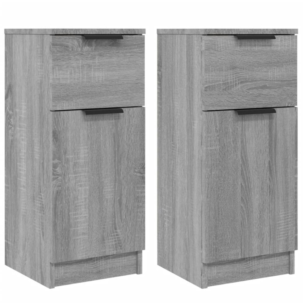 vidaXL Dulapuri, 2 buc., gri sonoma, 30x30x70 cm, lemn prelucrat