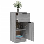 vidaXL Dulapuri, 2 buc., gri sonoma, 30x30x70 cm, lemn prelucrat
