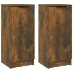 vidaXL Dulapuri, 2 buc., stejar fumuriu, 30x30x70 cm, lemn prelucrat