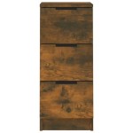 vidaXL Dulapuri, 2 buc., stejar fumuriu, 30x30x70 cm, lemn prelucrat