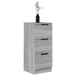vidaXL Servantă, sonoma gri, 30x30x70 cm, lemn prelucrat vidaXL Servantă, sonoma gri, 30x30x70 cm, lemn prelucrat