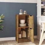 vidaXL Dulap, stejar fumuriu, 30x30x70 cm, lemn prelucrat