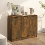 vidaXL Servantă, stejar fumuriu, 90,5x30x70 cm, lemn prelucrat vidaXL Servantă, stejar fumuriu, 90,5x30x70 cm, lemn prelucrat