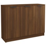 vidaXL Servantă, stejar maro, 90,5x30x70 cm, lemn prelucrat