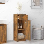 vidaXL Dulap de baie, stejar fumuriu, 32x34x90 cm, lemn prelucrat vidaXL Dulap de baie, stejar fumuriu, 32x34x90 cm, lemn prelucrat