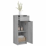 vidaXL Dulap de baie, sonoma gri, 32x34x90 cm, lemn prelucrat vidaXL Dulap de baie, sonoma gri, 32x34x90 cm, lemn prelucrat
