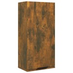 vidaXL Dulap de baie montat pe perete, stejar fumuriu, 32x20x67 cm