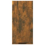 vidaXL Dulap de baie montat pe perete, stejar fumuriu, 32x20x67 cm
