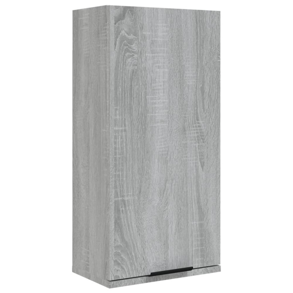 vidaXL Dulap de baie montat pe perete, gri sonoma, 32x20x67 cm