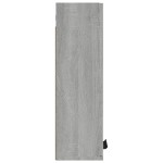 vidaXL Dulap de baie montat pe perete, gri sonoma, 32x20x67 cm