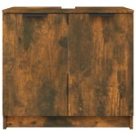 vidaXL Dulap de baie, stejar fumuriu, 64,5x33,5x59 cm, lemn prelucrat vidaXL Dulap de baie, stejar fumuriu, 64,5x33,5x59 cm, lemn prelucrat