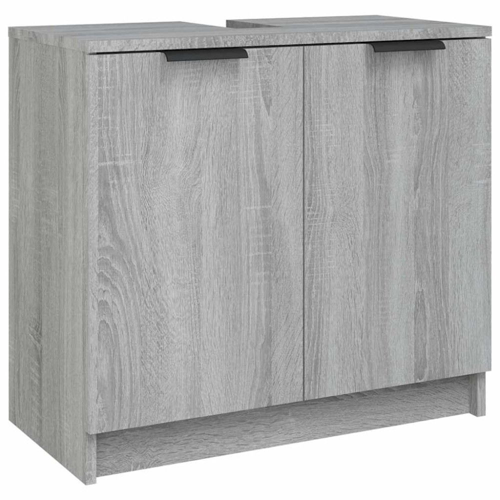 vidaXL Dulap de baie, sonoma gri, 64,5x33,5x59 cm, lemn prelucrat