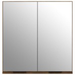 vidaXL Dulap de baie cu oglindă, stejar maro, 64x20x67 cm