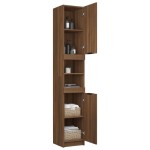vidaXL Dulap de baie, stejar maro, 32x34x188,5 cm, lemn prelucrat vidaXL Dulap de baie, stejar maro, 32x34x188,5 cm, lemn prelucrat