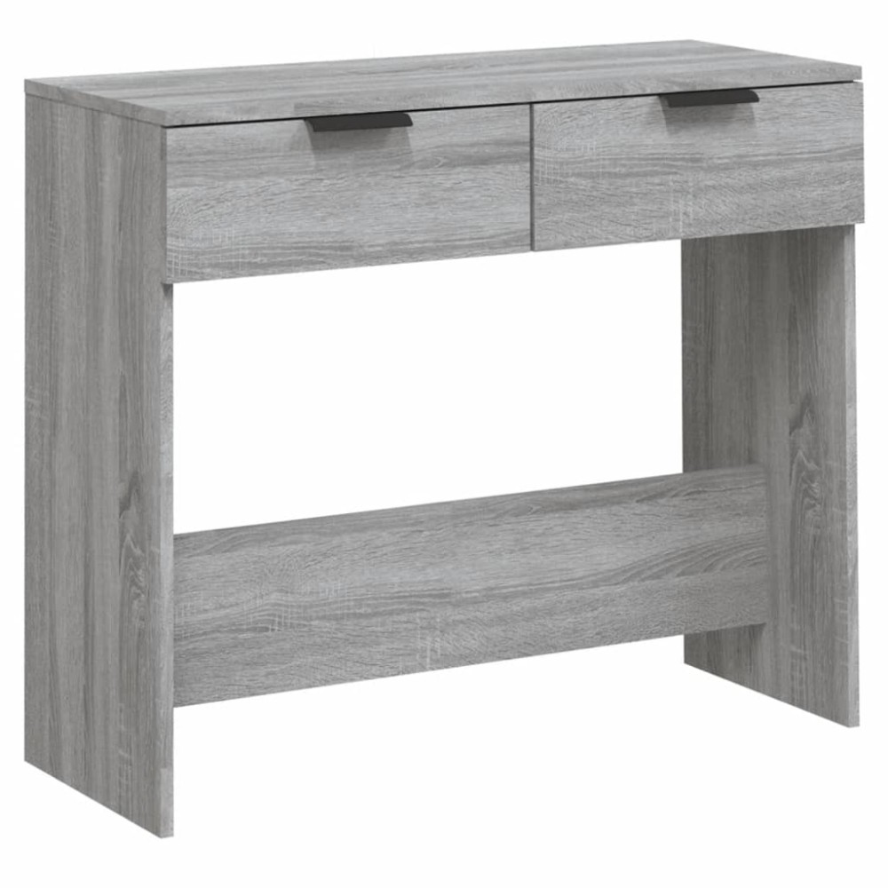vidaXL Măsuță consolă, gri sonoma, 90x36x75 cm, lemn prelucrat