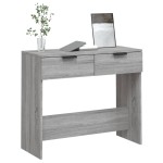 vidaXL Măsuță consolă, gri sonoma, 90x36x75 cm, lemn prelucrat vidaXL Măsuță consolă, gri sonoma, 90x36x75 cm, lemn prelucrat