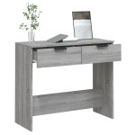 vidaXL Măsuță consolă, gri sonoma, 90x36x75 cm, lemn prelucrat vidaXL Măsuță consolă, gri sonoma, 90x36x75 cm, lemn prelucrat