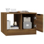 vidaXL Măsuță de cafea, stejar maro, 50x50x36 cm, lemn prelucrat vidaXL Măsuță de cafea, stejar maro, 50x50x36 cm, lemn prelucrat