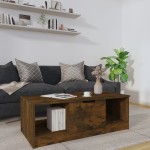vidaXL Măsuță de cafea, stejar fumuriu, 102x50x36 cm, lemn prelucrat vidaXL Măsuță de cafea, stejar fumuriu, 102x50x36 cm, lemn prelucrat